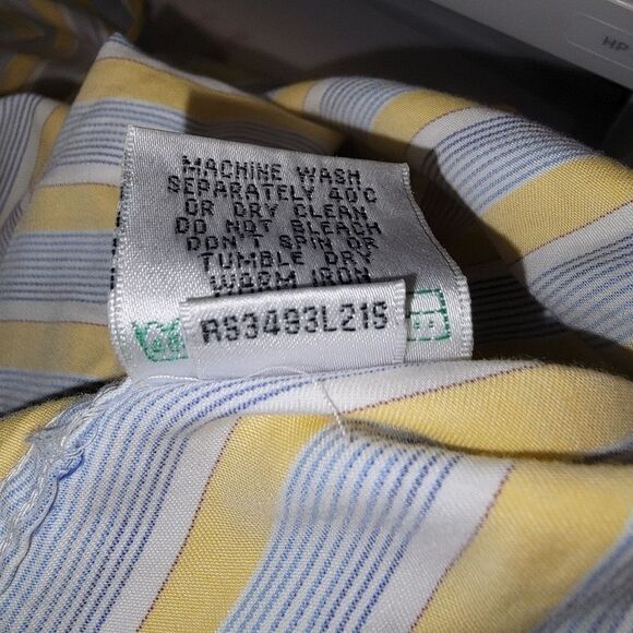 Bugatchi uomo striped button up dress shirt xxl - Picture 8 of 8